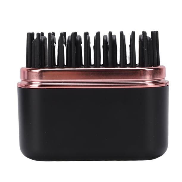 Alisador Cepillo Alisador De Cabello Inalámbrico Mini Cepillo Alisador De Cabello Portátil Anti Escaldaduras Recargable Para Todo Tipo De Cabello Negro