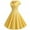 Yellow, variant on Scyoekwg Dresses for Women Summer V Neck Full Swing Dress Casual Fashion Short Sleve Dresses Plus Size Dress Loose Solid Color Swing Dresses Black L