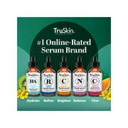 TruSkin Vitamin C Facial Serum, Anti-Aging Blend for Brighter-Looking Skin with Soothing Squalane, 2 fl oz