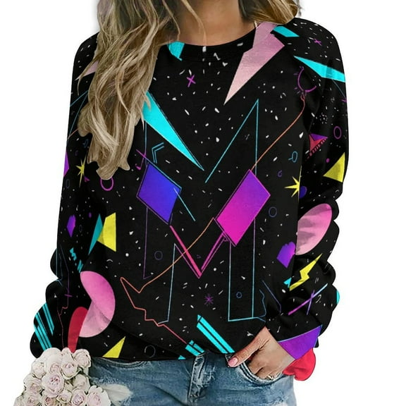 Sweet Emotion Vintage Women Casual Long Sleeve Hoodie Streetwear Pullovers Top Female Clothing