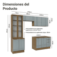 thumbnail image 3 of Cocina Integral Completa Armario de Vidrio Madesa Lux MG 04, 3 of 5