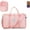 Pink, variant on Carry On Garment Bag,Large Nylon Duffle Bag for Women, Garment Bags for Travel with Toiletry & Shoe bag,2 in 1 Hanging Suitcase Suit Travel Bags with USB Port,Gifts for Women,