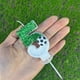 thumbnail image 2 of Football Candles Number 0-9 Green Sparkles Birthday Creatives, 2 of 5