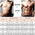 thumbnail image 4 of Chaleco de neopreno para hombre para entrenamiento de cintura, chaleco ajustable para entrenamiento corporal con cremallera doble, 4 of 5