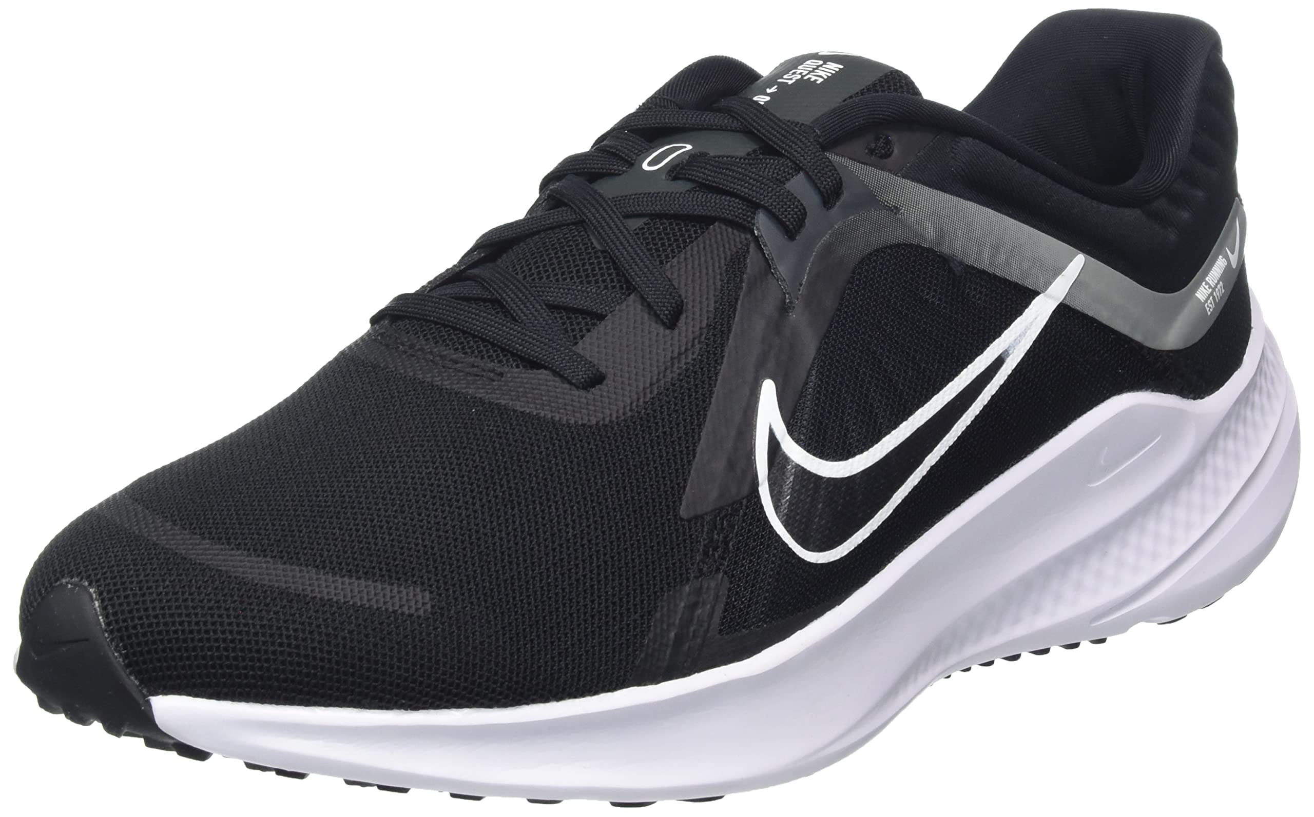 Nike "Quest 5" Men's Road Running Shoes (DD0204001) Black/White, Size