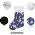 thumbnail image 3 of Coolnut 17.7 Inch Christmas Stockings, 1 PCS Space Pattern Presonalized Large Stocking Sock for Family Holiday Xmas Party Decorations, 3 of 7