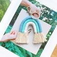 thumbnail image 3 of ZPAQI Women Tassel Macrame Keyrings Weaving Rainbow Keychain All-match for Teenagers, 3 of 21