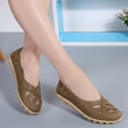 thumbnail image 2 of Wyzesi Espadrilles Rouges pour Femmes Chaussures à Enfiler Mode en Cuir Chaussures Décontractées Mocassins Tendance Confortables Blanches, 2 of 5