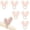 C, variant on RuWeoMaa Easter Napkin Rings Set of 6, Burlap Jute Bunny Ear Napkin Rings, Rabbit Ear Napkin Ring Holders for Easter Party Banquet Dinning Spring Table Decoration