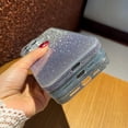 thumbnail image 6 of for iPhone 14 Pro Max Case Glitter Hard PC Anti-Scratch Anti-Fall Soft TPU Bumper Shockproof Full Camera Lens Protective Slim Luxury Bling Cover for Women Girls - Blue, 6 of 11