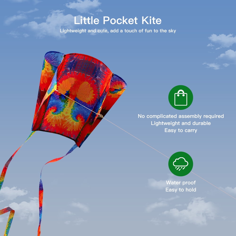 Private Jungle 3Pcs Large Kite For Kids 31-Inch Rainbow Parafoil Kite