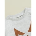 thumbnail image 6 of Suealasg Toddler Boys Girls Halloween Sweatshirts Long Sleeve Crewneck Witch Pumpkin Print Pullover Tops 6M 1T 2T 3T 4T Kids Casual Halloween Clothes, 6 of 7