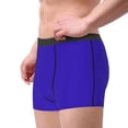 thumbnail image 3 of Wukai Darkblue Print Men’s Underwear Breathable Boxer Briefs,&nbsp;Moisture Wicking & Breathable-Small, 3 of 7