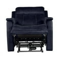 thumbnail image 6 of Valencia Ocean Blue Faux Leather Dual Power Recliner, 6 of 8