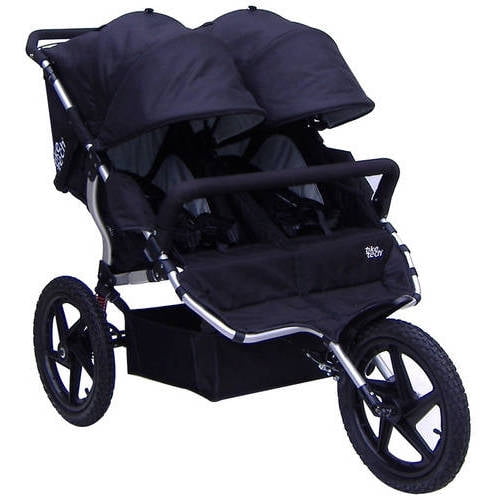 tike tech double jogging stroller orange