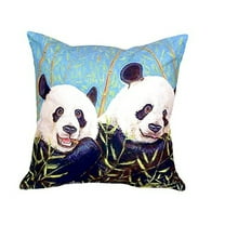 Betsy Drake NC927 18 x 18 in. Pandas No Cord Pillow