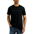 thumbnail image 2 of Alfani Mens Plain Basic T-Shirt, Black, XX-Large, 2 of 2