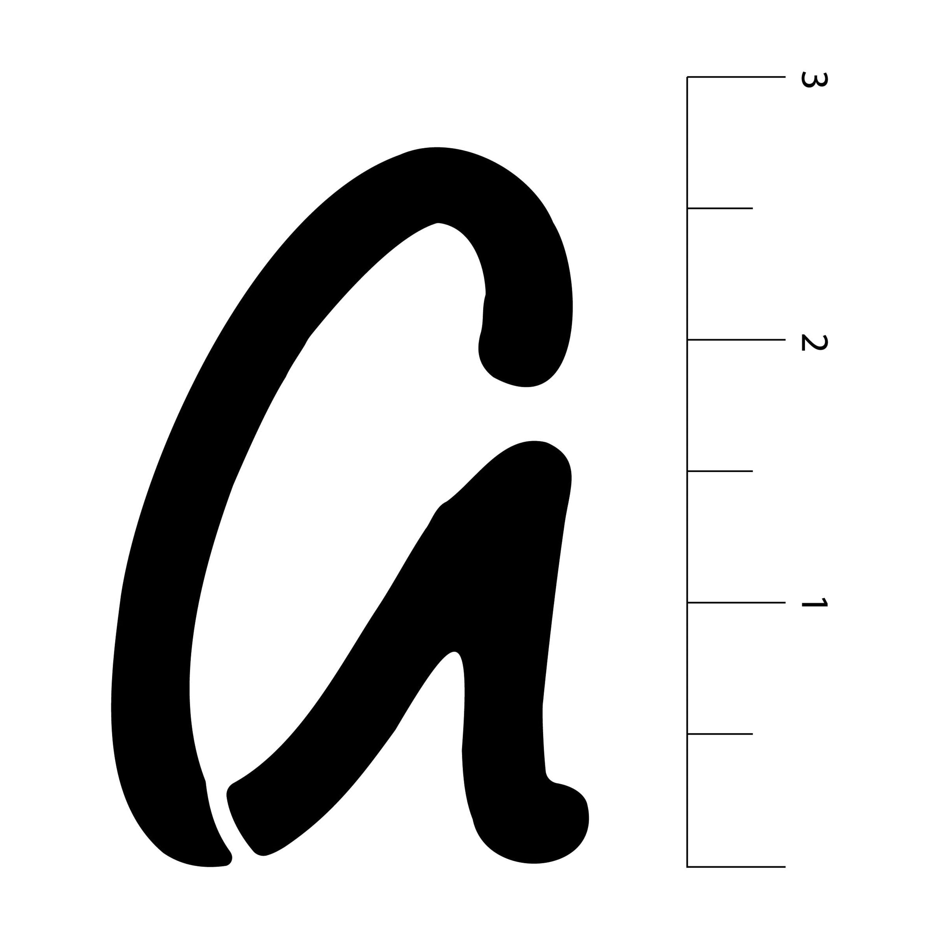 Craft Smart 2.5" Round Script Alphabet Stencils - Reusable Plastic Stencil Sheets with 64 Elegant Letter Designs per Pack, Ideal for DIY Crafts & Decor, 6 Pack