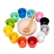 thumbnail image 3 of Pelotas en vasos Montessori Juguete para combinar y contar Juguete para niños Aprendizaje preescolar 12 colores, 3 of 9