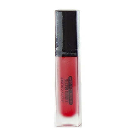 (3 Pack) CITY COLOR Liquid Matte Extreme Long-Wear Lipstick - (Best Long Wear Red Lipstick)
