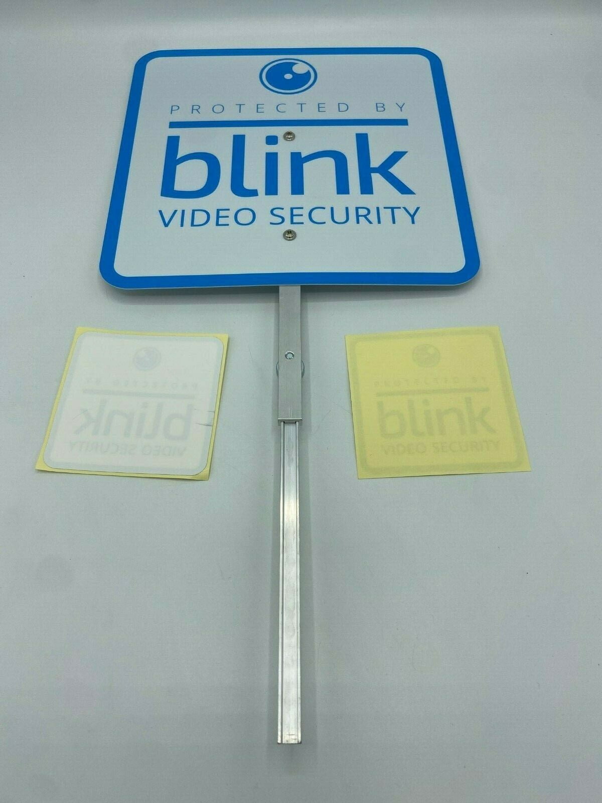 Blink Security Yard Sign 100% Aluminum With 6 Exterior Application Decals 