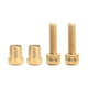 thumbnail image 1 of Yuarrent Kits de tuercas de pernos de vástago de bicicleta de aleación de titanio pernos de tornillo de bicicleta vástago de carbono de Ciclismo Oro M5x18mm 4 piezas/bolsa, 1 of 1