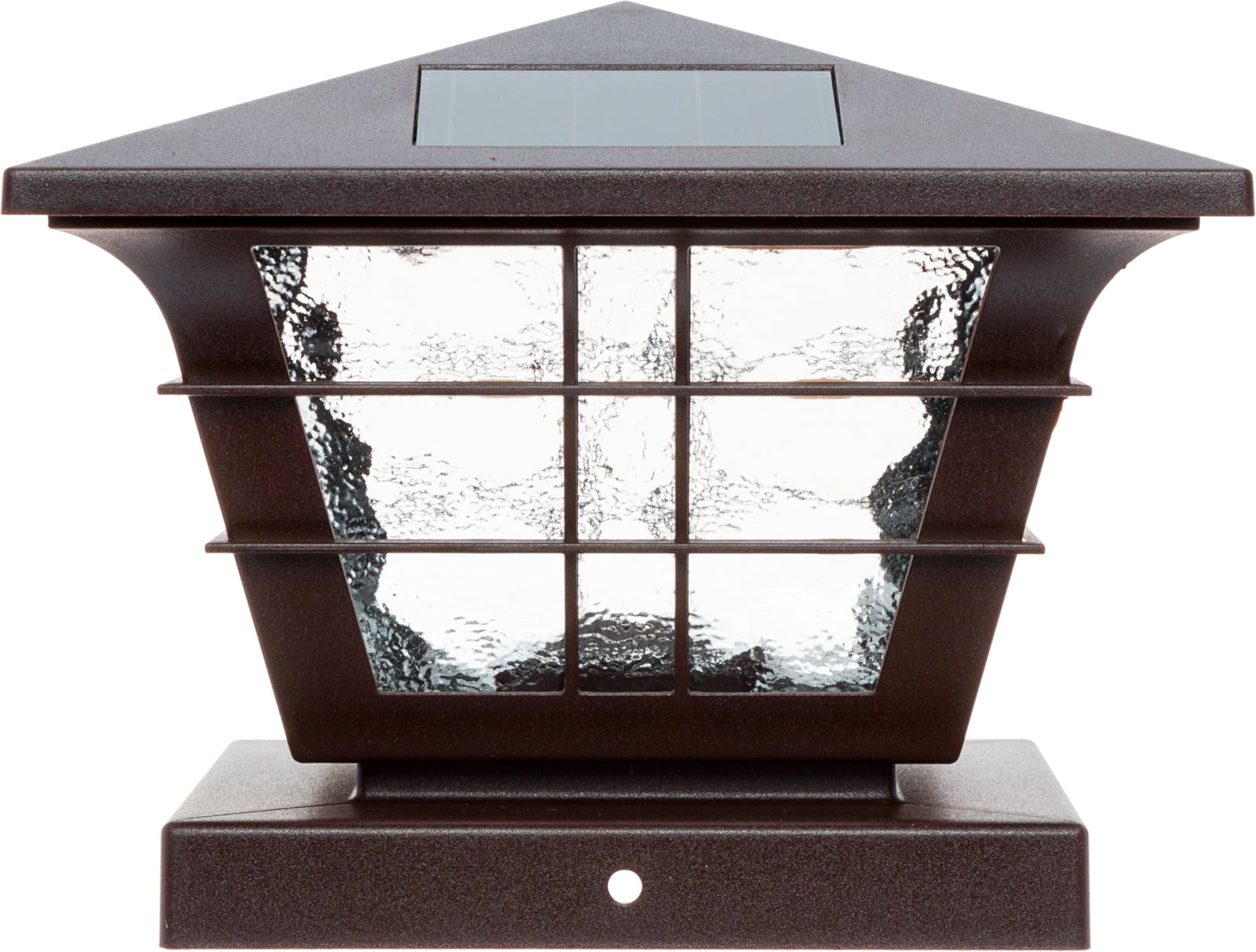 GreenLighting NEW Brown 5x5 Solar Powered LED Post Cap Light w/ 4x4