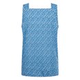 thumbnail image 4 of Pompotops Mode Femmes Casual Bouton Impression Sling V-Cou Slim Sans Manches Débardeurs Sexy, 4 of 8