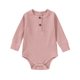 thumbnail image 2 of Ropa cómoda para bebés de color sólido, de manga larga, para gatear, de algodón para niños., 2 of 3