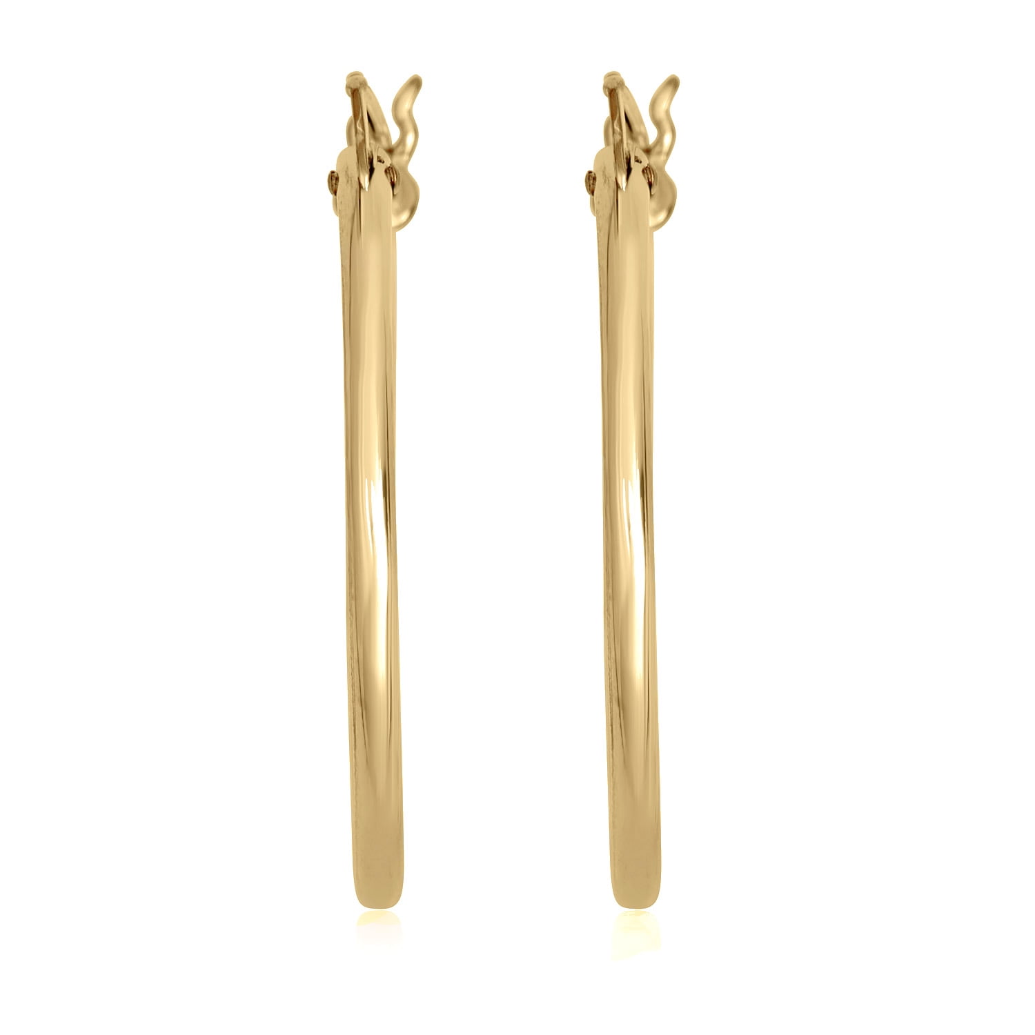 AVORA 14K Yellow Gold-Filled 1.25 mm Thick 13mm Hoop Earrings