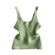 thumbnail image 1 of Top cruzado cruzado frontal sin mangas, Top cruzado con cuello en V para mujer, Color puro a la moda, para fiesta diaria, 1 of 6
