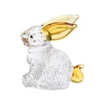 thumbnail image 2 of Dserhfy Faux Crystal Rabbit Figurine Transparent Collectible Rabbit Statue Glass Art Animal Ornament Bunny Sculpture for Home Office Desk Car, 2 of 7