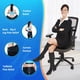 thumbnail image 2 of Cojín de asiento, almohada de apoyo lumbar con correa ajustable, cojines para silla para aliviar el dolor de ciática, con funda lavable, espuma viscoelástica para coche, viajes y silla de ruedas,, 2 of 5