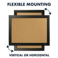 thumbnail image 6 of Quartet Home Décor Natural Cork Bulletin Board, 17" x 23", Ebony Frame, 6 of 8