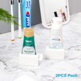 thumbnail image 2 of Minimalist Toothpaste Tube Roller Squeezers(Set of 2), ABS Plastic Toothpaste Squeeze Tool, Eco-Friendly Toothpaste Holder Dispenser，White, 2 of 8