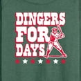 thumbnail image 3 of Instant Message - Dingers For Days - Women's Lightweight French Terry Long Sleeve Shirt, 3 of 6