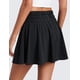 thumbnail image 2 of Falda CRZ YOGA de Tenis Negra, Cintura Alta y Fluida, Talla M, 2 of 5