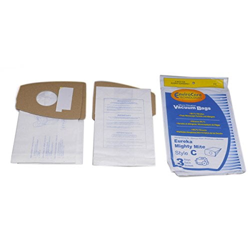 Eureka Mighty Mite Type C Microlined Vacuum Cleaner Paper Bags 3PK