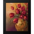 thumbnail image 2 of Wacaster, Linda 20x24 Black Modern Framed Museum Art Print Titled - Crimson and Brass II, 2 of 5