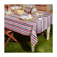 thumbnail image 4 of Stripe Tablecloth 60x120 - Spill-Proof Outdoor Rectangular Table Cover - Easy Clean Black Table Linens, 4 of 6
