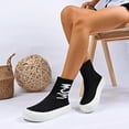 thumbnail image 5 of Women Boots Thick-Soled Round Toe Ankle Flats for Women Women's Fashion Casual Versatile Comfortable Booties Fall Winter Warm Shoes Black 7, 5 of 8