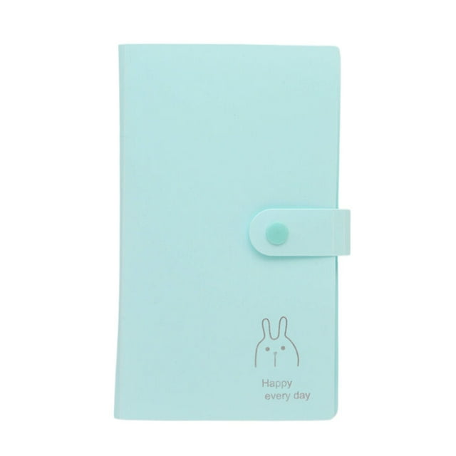 Harpily Home Decor Snap Button 3 Inch Small Card Star Photo Letter Card Storage Book Cartoon Business Card Holder Book One Size Green