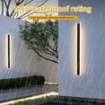 thumbnail image 2 of LOHASLED 39 in Outdoor Lights for House, IP67 3000K Warm White, Black Linear Wall Lamp for Garden, 2 of 9