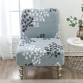 thumbnail image 3 of GROWTH TANK Soft Chair Cover Protector Living Room Comfortable Stretchable Light Blue, 3 of 9
