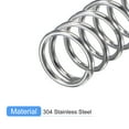 thumbnail image 4 of Unique Bargains Compression Spring, 5 Pack 304 Stainless Steel, 8mm OD, 0.8mm Wire, 40mm Length, 4 of 6