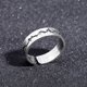 thumbnail image 2 of GOOHOCHY Anillo de dedo noctilucente Grieta elegante anillo creativo Moda de plata antigua Adornos de dedo anillo ajustable de apertura (azul-verde), 2 of 8