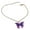Purple Bracelet, variant on Xinyolin Elegant Multicolor Alloy Butterfly Pendant Bracelet Anklet Women's Jewelry Gift