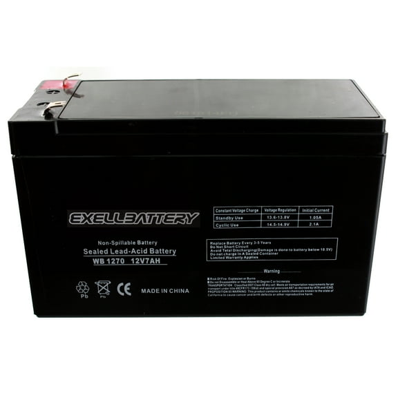 12V 7AH SLA Battery Compatible with gp1272 np7-12 bp7-12 npw36-12 ps-1270 ub1280
