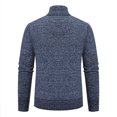 thumbnail image 4 of Bcfgryg Mens Autumn And Winter Fashion Casual Sweater Coat With Velvet Padded Sweater Knitted Cardigan Sweaters For Men Blue S, 4 of 4
