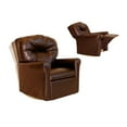 thumbnail image 2 of Dozydotes Contemporary Vinyl Kid Rocker Recliner in Pecan Brown, 2 of 2